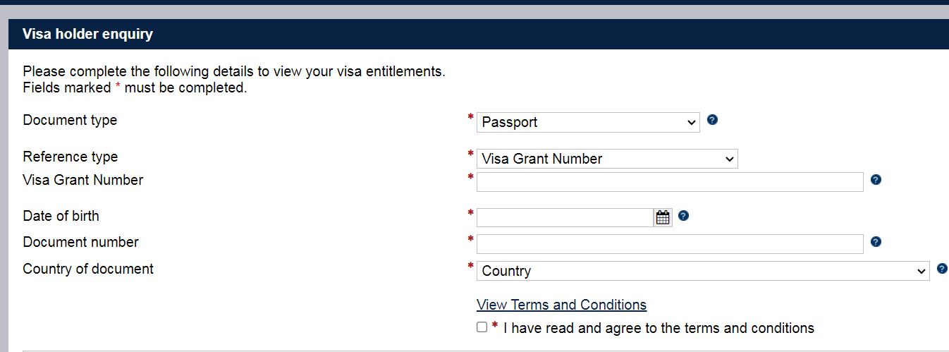 kiểm tra visa úc